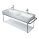 Duravit Metallkonsole DuraSquare 126,5x45cm, wandhängend, schwarz matt