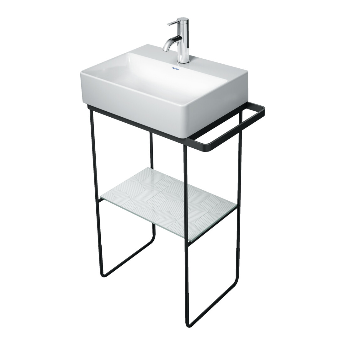 Duravit Metallkonsole DuraSquare 51,6x33cm, bodenstehend, chrom