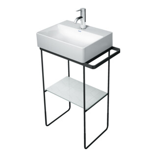 Duravit Metallkonsole DuraSquare 51,6x33cm, bodenstehend, schwarz matt