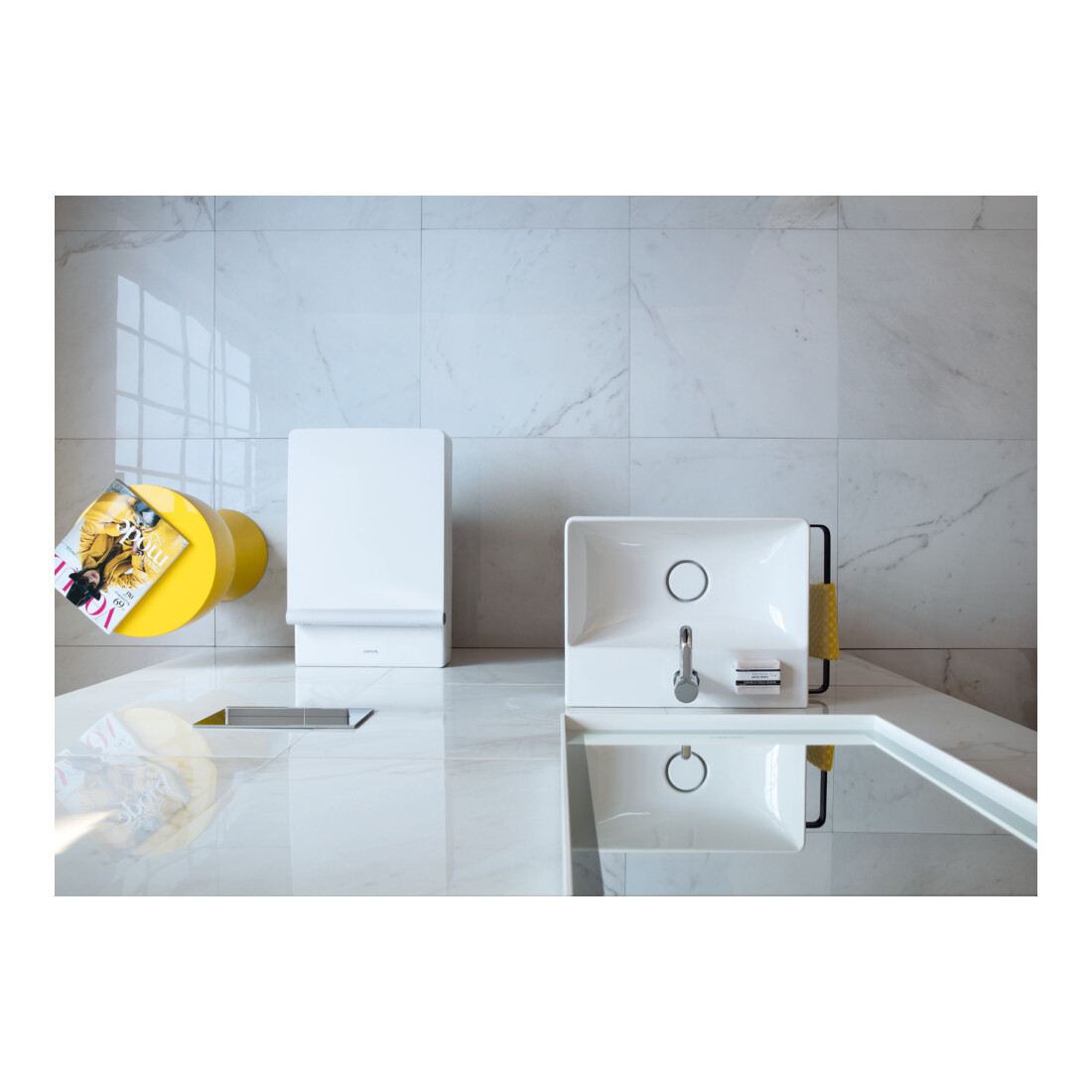 Duravit Metallkonsole DuraSquare 51,6x33cm, bodenstehend, schwarz matt