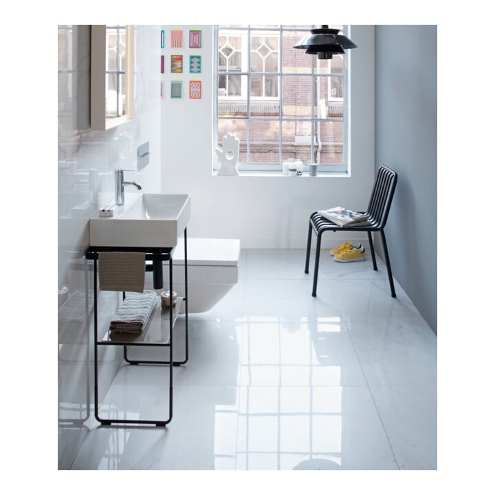 Duravit Metallkonsole DuraSquare 51,6x33cm, bodenstehend, schwarz matt