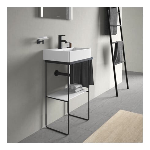 Duravit Metallkonsole DuraSquare 51,6x33cm, bodenstehend, schwarz matt