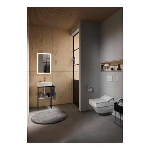 Duravit Metallkonsole DuraSquare 51,6x33cm, bodenstehend, schwarz matt