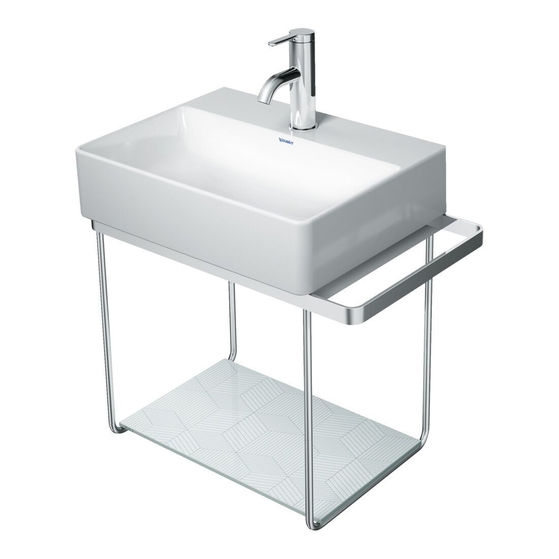 Duravit Metallkonsole DuraSquare 51,6x33cm, wandhängend, chrom