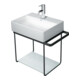 Duravit Metallkonsole DuraSquare 51,6x33cm, wandhängend, chrom-5