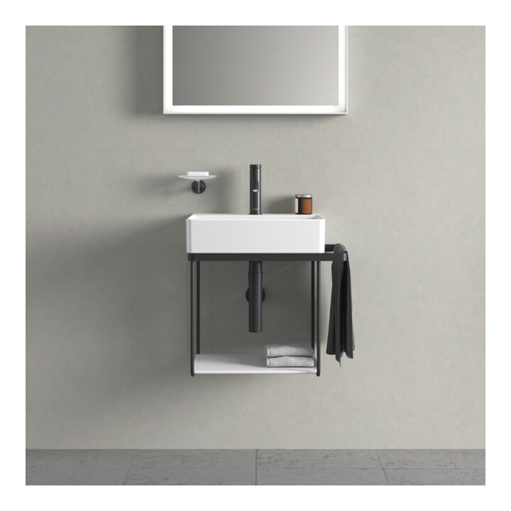 Duravit Metallkonsole DuraSquare 51,6x33cm, wandhängend, schwarz matt