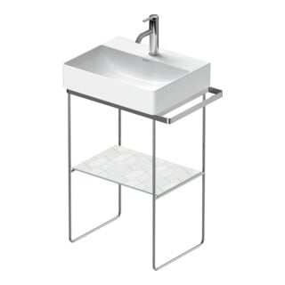 Duravit Metallkonsole DuraSquare 56,5x38cm, bodenstehend, chrom