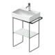 Duravit Metallkonsole DuraSquare 56,5x38cm, bodenstehend, schwarz matt-1