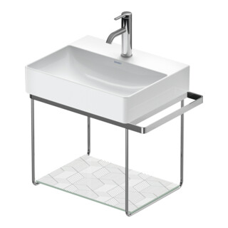 Duravit Metallkonsole DuraSquare 56,5x38cm, wandhängend, chrom