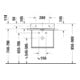 Duravit Metallkonsole DuraSquare 56,5x38cm, wandhängend, chrom-4