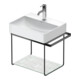 Duravit Metallkonsole DuraSquare 56,5x38cm, wandhängend, schwarz matt-1