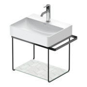 Duravit Metallkonsole DuraSquare 56,5x38cm, wandhängend, schwarz matt