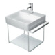Duravit Metallkonsole DuraSquare 56,5x45cm, wandhängend, chrom-1