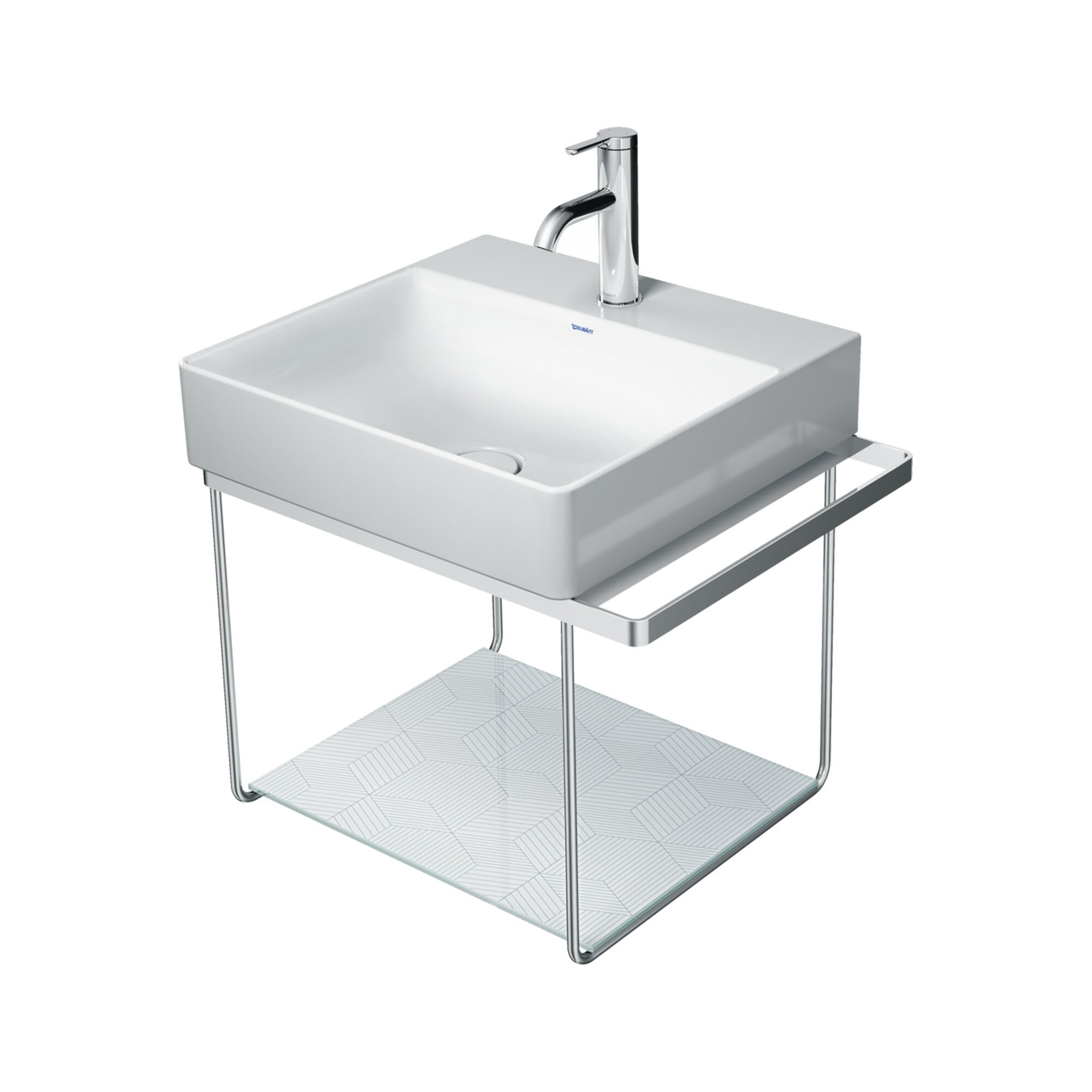 Duravit Metallkonsole DuraSquare 56,5x45cm, wandhängend, chrom