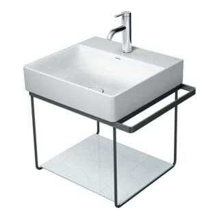 Duravit Metallkonsole DuraSquare 56,5x45cm, wandhängend, schwarz matt