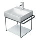 Duravit Metallkonsole DuraSquare 56,5x45cm, wandhängend, schwarz matt-1