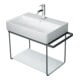 Duravit Metallkonsole DuraSquare 66,5x38cm, wandhängend, schwarz matt