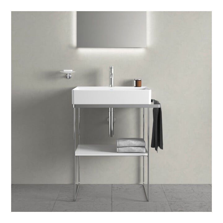 Duravit Metallkonsole DuraSquare 66,5x45cm, bodenstehend, chrom