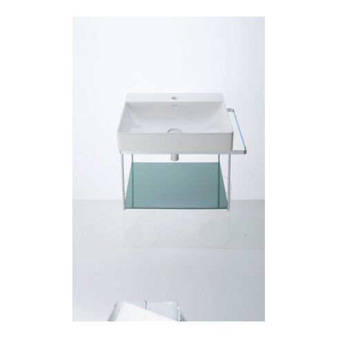 Duravit Metallkonsole DuraSquare 66,5x45cm, wandhängend, chrom