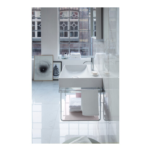 Duravit Metallkonsole DuraSquare 66,5x45cm, wandhängend, chrom