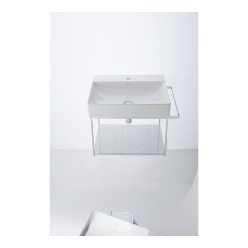 Duravit Metallkonsole DuraSquare 66,5x45cm, wandhängend, chrom