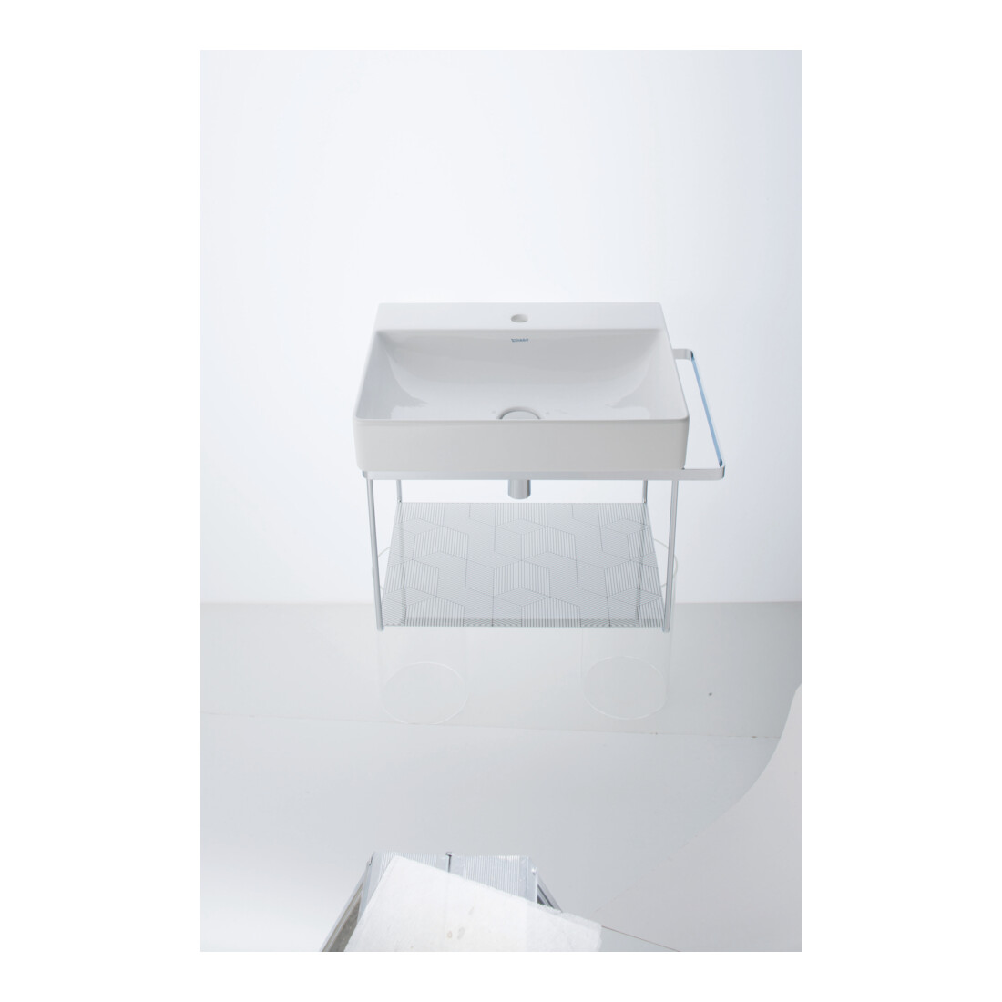 Duravit Metallkonsole DuraSquare 66,5x45cm, wandhängend, chrom