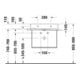 Duravit Metallkonsole DuraSquare 66,5x45cm, wandhängend, schwarz matt