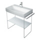 Duravit Metallkonsole DuraSquare 86,5x45cm, bodenstehend, chrom-1