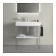 Duravit Metallkonsole DuraSquare 86,5x45cm, bodenstehend, chrom-2