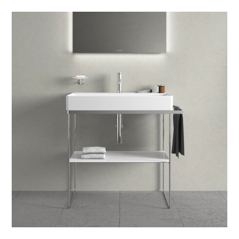 Duravit Metallkonsole DuraSquare 86,5x45cm, bodenstehend, chrom