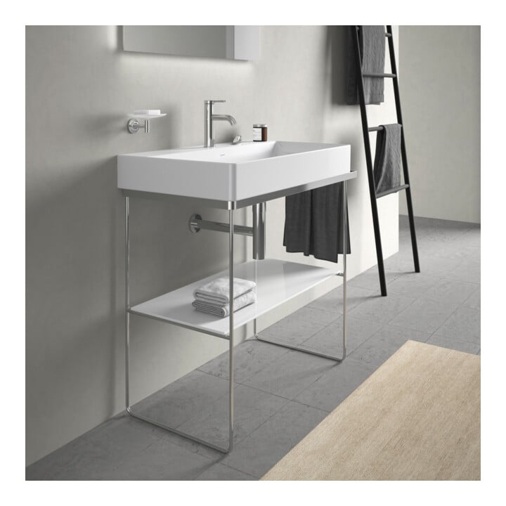 Duravit Metallkonsole DuraSquare 86,5x45cm, bodenstehend, chrom