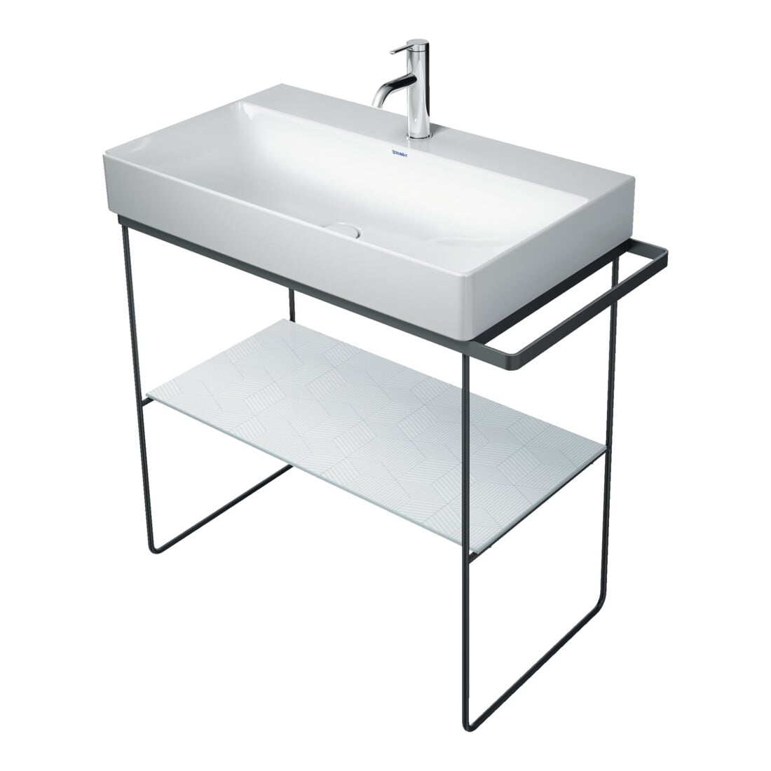 Duravit Metallkonsole DuraSquare 86,5x45cm, bodenstehend, chrom