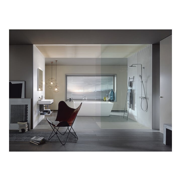 Duravit Metallkonsole DuraSquare 86,5x45cm, bodenstehend, chrom
