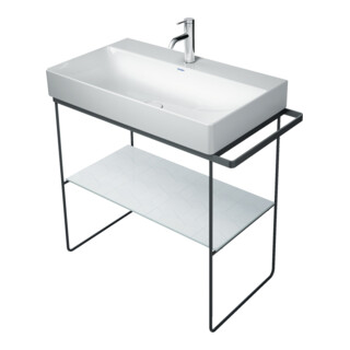 Duravit Metallkonsole DuraSquare 86,5x45cm, bodenstehend, schwarz matt