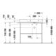 Duravit Metallkonsole DuraSquare 86,5x45cm, bodenstehend, schwarz matt-5