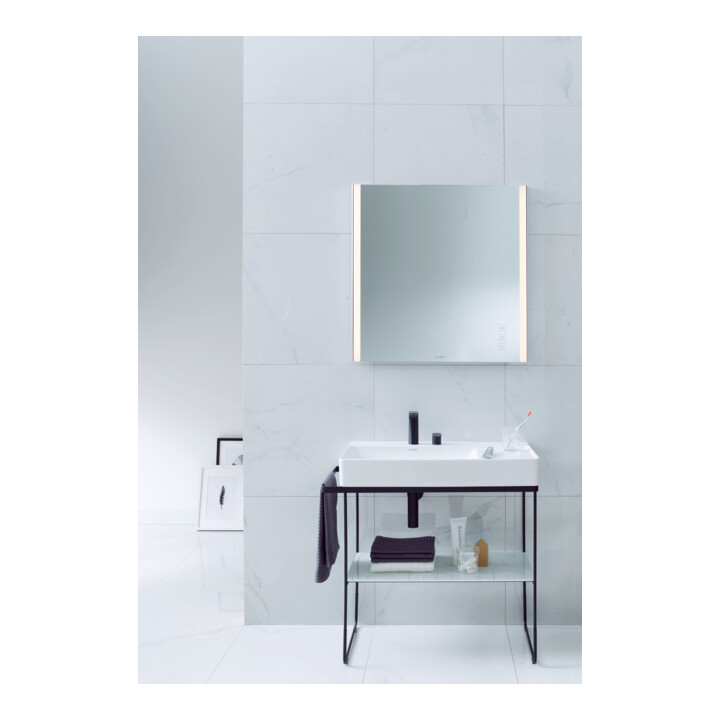 Duravit Metallkonsole DuraSquare 86,5x45cm, bodenstehend, schwarz matt