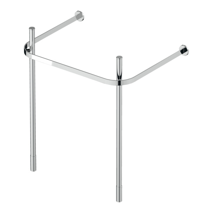 Duravit Metallkonsole Happy D.2 62, 3x49,1cm, f 231865, verst +5cm, chr