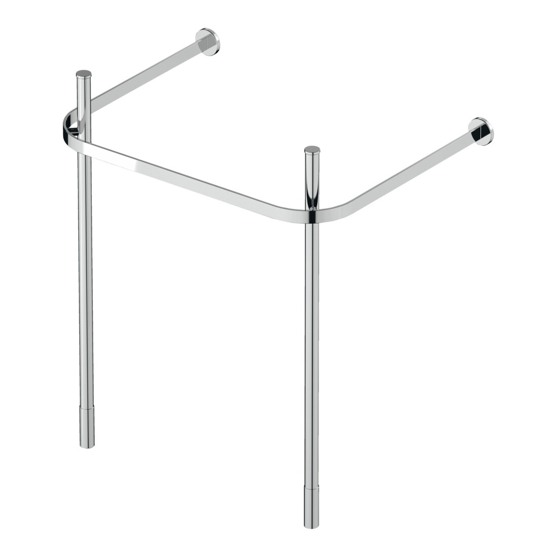 Duravit Metallkonsole Happy D.2 62, 3x49,1cm, f 231865, verst +5cm, chr