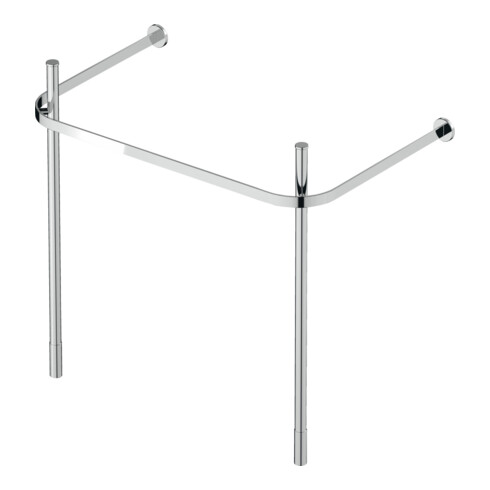 Duravit Metallkonsole Happy D.2 77,3x49,1cm, f 231880, verst +5cm, chr