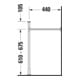 Duravit Metallkonsole Vero f MWT 032912, höhenverst. +6,5cm, chr-5