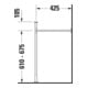 Duravit Metallkonsole Vero verst +5cm, chr, z WT 045410, 235010-5