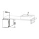 Duravit Meuble bas L-Cube 32x54,7 cm, avec console, 1 tiroir