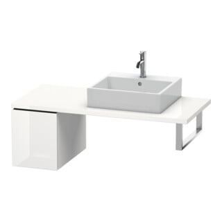 Duravit Meuble bas L-Cube 32x54,7 cm, blanc brillant, avec console, 1 tiroir