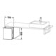 Duravit Meuble bas L-Cube 32x54,7 cm, chêne foncé, pour console, 1 tiroir