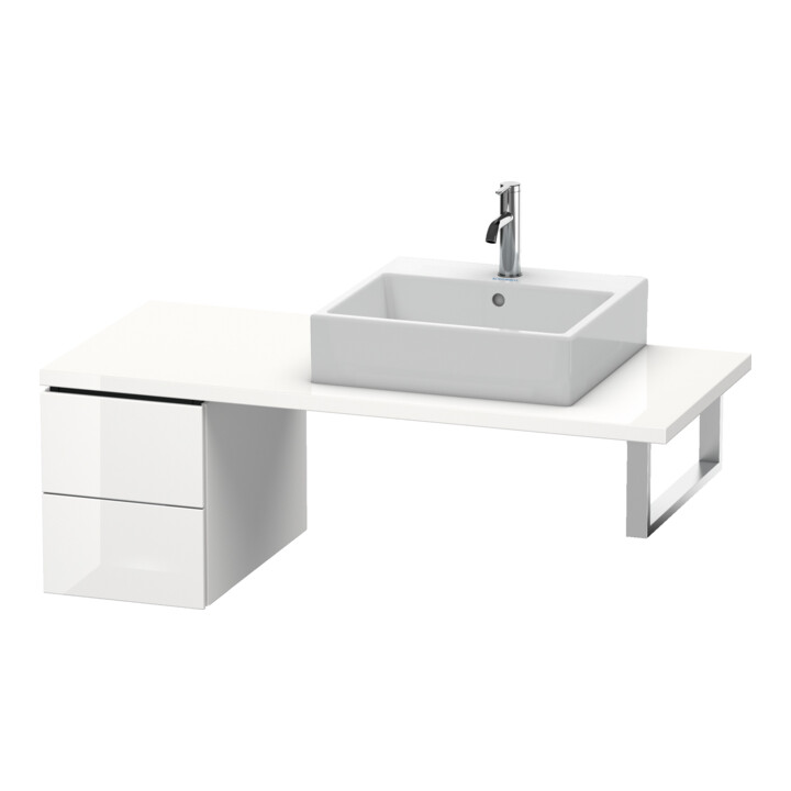 Duravit Meuble bas L-Cube 32x54,7 cm, noyer, pour console, 2 tiroirs