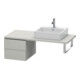 Duravit Meuble bas L-Cube 42x54,7 cm, béton gris, 2 tiroirs, sans console-1