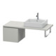 Duravit Meuble bas L-Cube 42x54,7 cm, béton gris, pour Kons, 1 tiroir-1