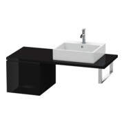 Duravit Meuble bas L-Cube 42x54,7 cm, blanc brillant, 1 tiroir, pour console-1