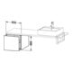 Duravit Meuble bas L-Cube 42x54,7 cm, blanc brillant, avec console, 1 tiroir