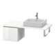 Duravit Meuble bas L-Cube 42x54,7 cm, blanc brillant, avec console, 1 tiroir-1
